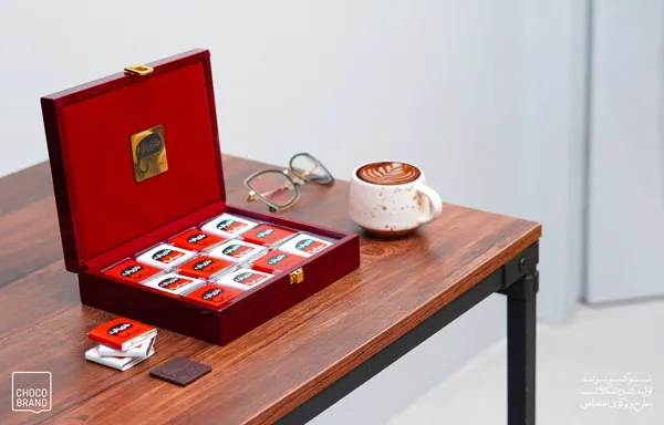 لوگوی ثبت شده روی شکلات